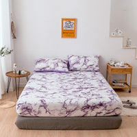 HKM-664531 Geometric Pattern Polyester Fiber Protective Bed Cover in Multiple Sizes