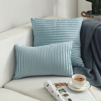 HKM-664659 Nordic Simple Suede Vertical Cushion Cover, Plush PP Cotton, Plain Design