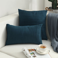 HKM-664659 Nordic Simple Suede Vertical Cushion Cover, Plush PP Cotton, Plain Design