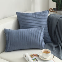 HKM-664659 Nordic Simple Suede Vertical Cushion Cover, Plush PP Cotton, Plain Design