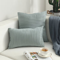 HKM-664659 Nordic Simple Suede Vertical Cushion Cover, Plush PP Cotton, Plain Design