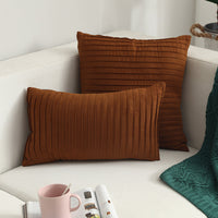HKM-664659 Nordic Simple Suede Vertical Cushion Cover, Plush PP Cotton, Plain Design