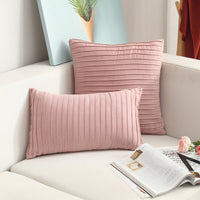 HKM-664659 Nordic Simple Suede Vertical Cushion Cover, Plush PP Cotton, Plain Design