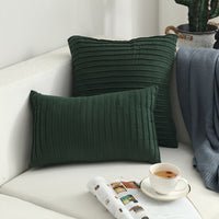 HKM-664659 Nordic Simple Suede Vertical Cushion Cover, Plush PP Cotton, Plain Design