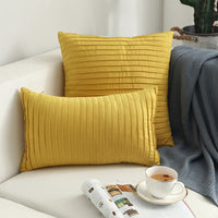 HKM-664659 Nordic Simple Suede Vertical Cushion Cover, Plush PP Cotton, Plain Design