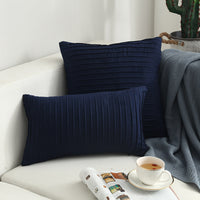 HKM-664659 Nordic Simple Suede Vertical Cushion Cover, Plush PP Cotton, Plain Design