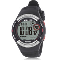 HKM-664723 Waterproof Electronic Watch with LED Display and Silicone Strap