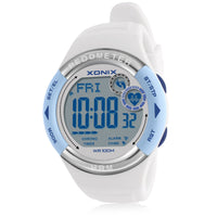HKM-664723 Waterproof Electronic Watch with LED Display and Silicone Strap