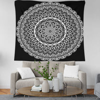 HKM-664915 Geometric Pattern Polyester Fiber Tapestry Wall Hanging Mural in Multiple Sizes