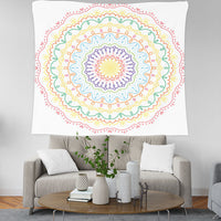 HKM-664915 Geometric Pattern Polyester Fiber Tapestry Wall Hanging Mural in Multiple Sizes