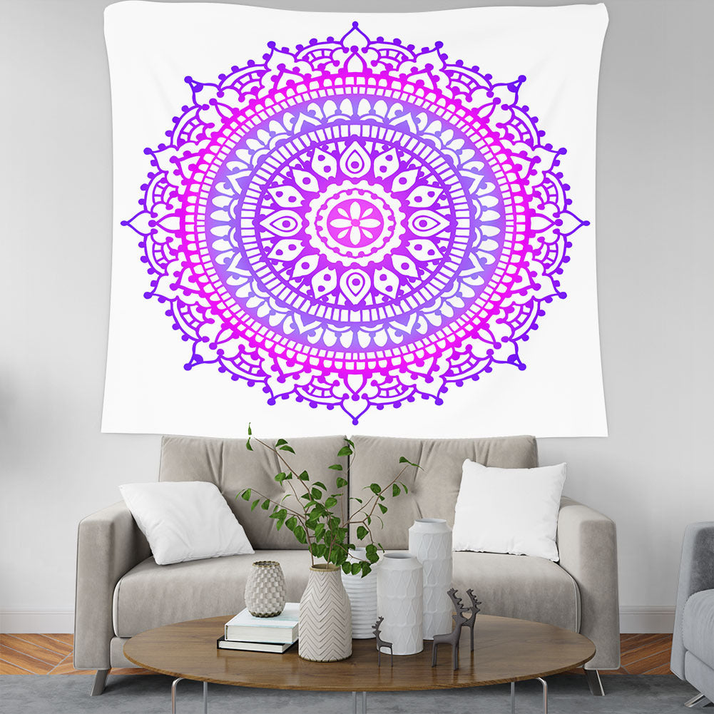 HKM-664915 Geometric Pattern Polyester Fiber Tapestry Wall Hanging Mural in Multiple Sizes