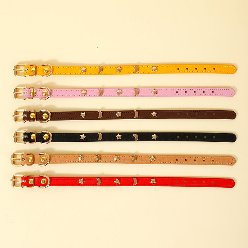 HKM-664915 Pet Collar Star Moon Simple Anti-bite