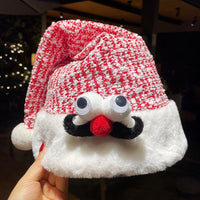 HKM-664979 Festive Plush Christmas Hat Collection with Fun Designs and Colors
