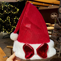 HKM-664979 Festive Plush Christmas Hat Collection with Fun Designs and Colors