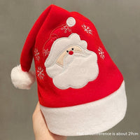 HKM-664979 Festive Plush Christmas Hat Collection with Fun Designs and Colors