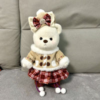 HKM-665171 30cm Plush Doll in Christmas Snowman Suit with Various Outfit Options