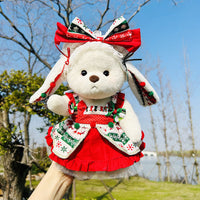 HKM-665171 30cm Plush Doll in Christmas Snowman Suit with Various Outfit Options