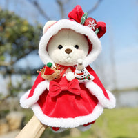 HKM-665171 30cm Plush Doll in Christmas Snowman Suit with Various Outfit Options