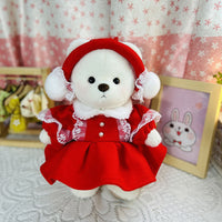 HKM-665171 30cm Plush Doll in Christmas Snowman Suit with Various Outfit Options