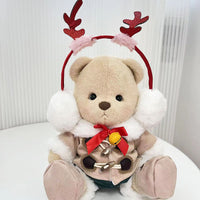 HKM-665171 30cm Plush Doll in Christmas Snowman Suit with Various Outfit Options
