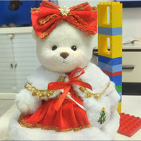 HKM-665171 30cm Plush Doll in Christmas Snowman Suit with Various Outfit Options