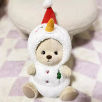 HKM-665171 30cm Plush Doll in Christmas Snowman Suit with Various Outfit Options