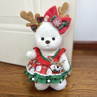 HKM-665171 30cm Plush Doll in Christmas Snowman Suit with Various Outfit Options