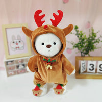 HKM-665171 30cm Plush Doll in Christmas Snowman Suit with Various Outfit Options