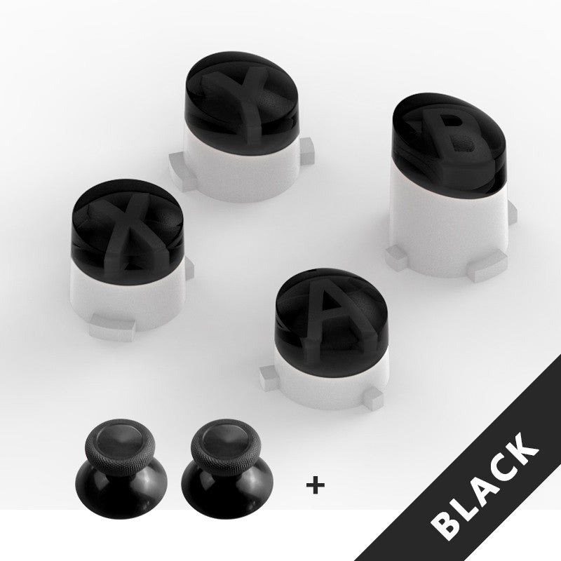 HKM-665235 Gamepad Button Replacement Set for Microsoft XBOX ONE - ABXY & Mushroom Heads in Multiple Colors