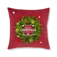 HKM-665363 Christmas-Themed Plush Pillow Cushion Cover in Festive Print