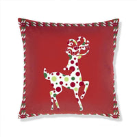 HKM-665363 Christmas-Themed Plush Pillow Cushion Cover in Festive Print