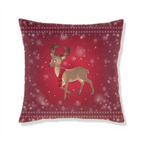 HKM-665363 Christmas-Themed Plush Pillow Cushion Cover in Festive Print