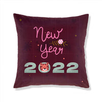 HKM-665363 Christmas-Themed Plush Pillow Cushion Cover in Festive Print