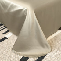 HKM-665363 Elegant European Style 4-Piece Cotton and Ice Silk Bedding Set with Embroidered Quilt Cover and Pillowcases