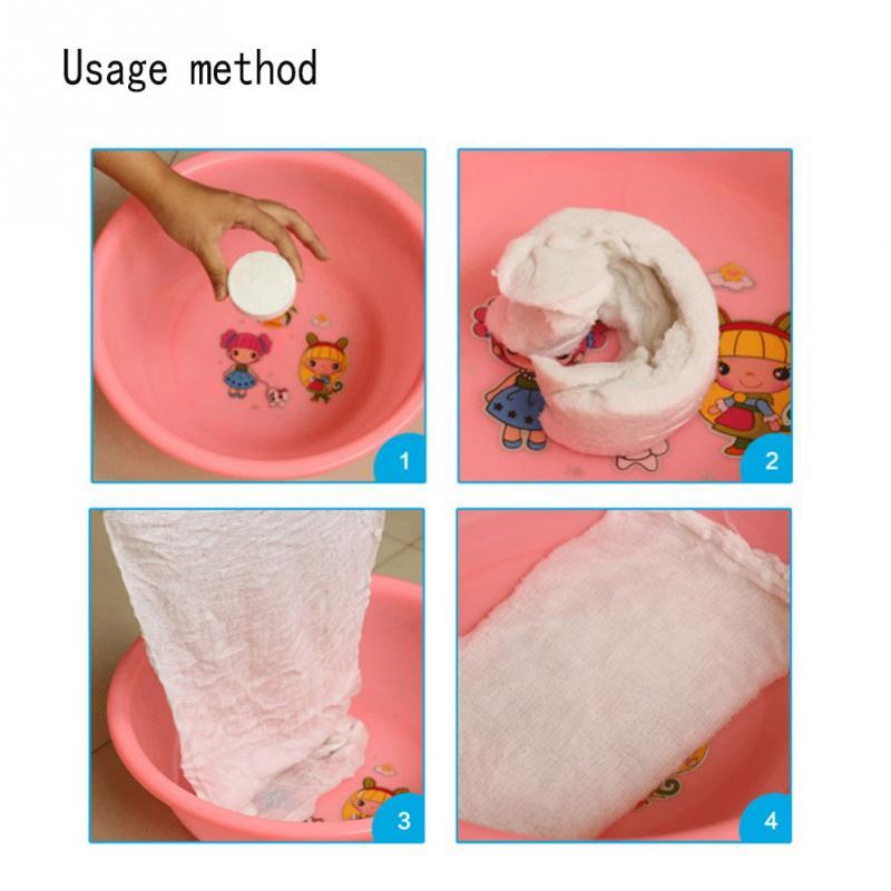 KTX-665939 Compressed Cotton Towel - 80% Cotton & 20% Polyester, Soft and Convenient for Everyday Use