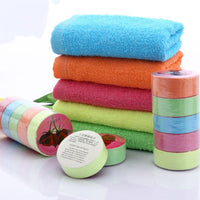 HKM-665939 Compressed Cotton Towel - 80% Cotton & 20% Polyester, Soft and Convenient for Everyday Use
