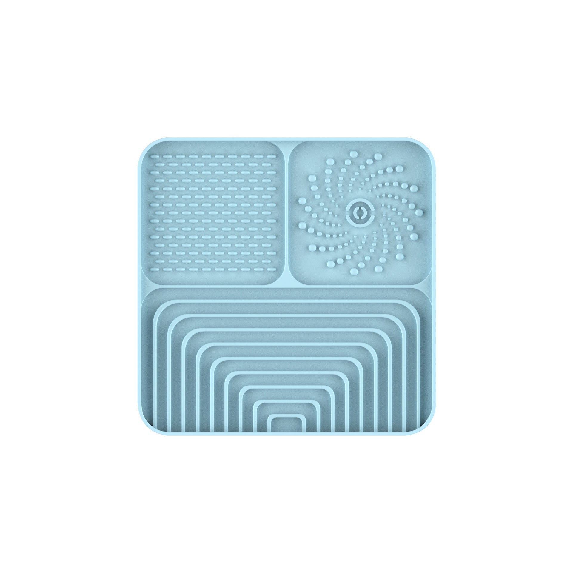 HKM-666131 Slow Food Mat For Dogs And Cats, Anti-choking Pad With Suction Cup, Square, Silicone, For Licking