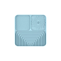 HKM-666131 Slow Food Mat For Dogs And Cats, Anti-choking Pad With Suction Cup, Square, Silicone, For Licking