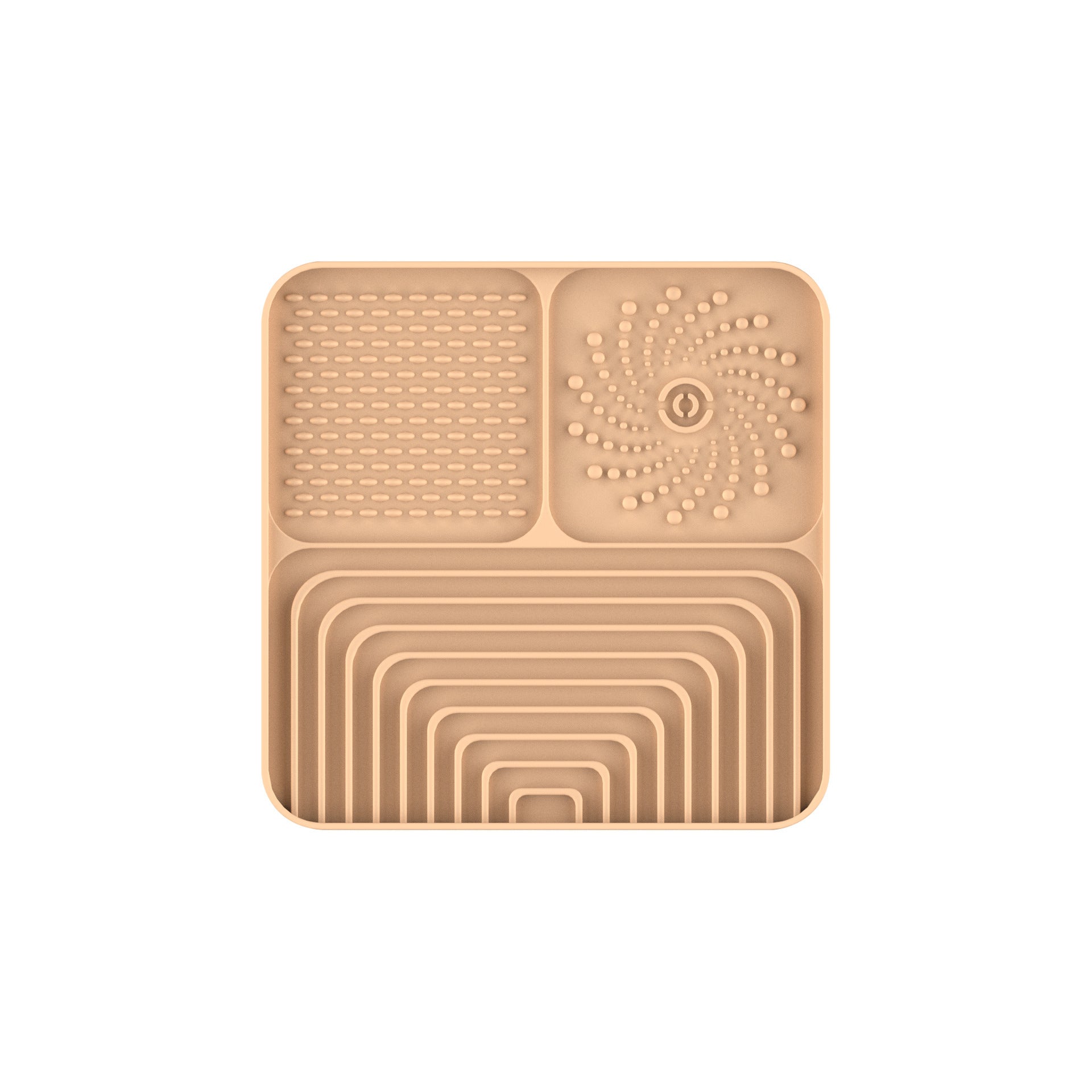 HKM-666131 Slow Food Mat For Dogs And Cats, Anti-choking Pad With Suction Cup, Square, Silicone, For Licking
