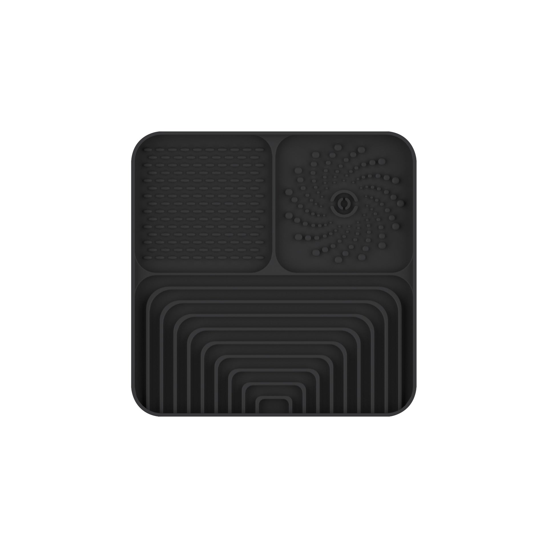 HKM-666131 Slow Food Mat For Dogs And Cats, Anti-choking Pad With Suction Cup, Square, Silicone, For Licking