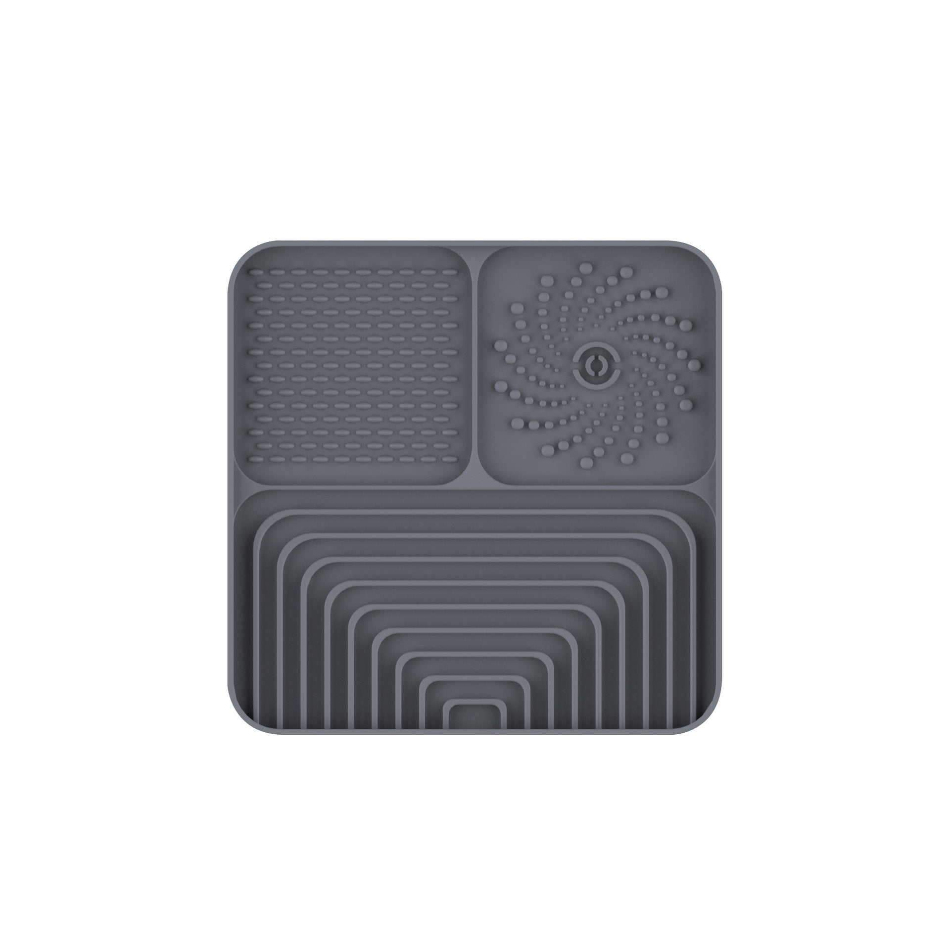 HKM-666131 Slow Food Mat For Dogs And Cats, Anti-choking Pad With Suction Cup, Square, Silicone, For Licking