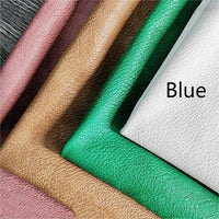 HKM-666195 Double-Color Litchi Grain Leather Fabric with Thick Elastic Base - Various Colors Available