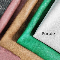 HKM-666195 Double-Color Litchi Grain Leather Fabric with Thick Elastic Base - Various Colors Available