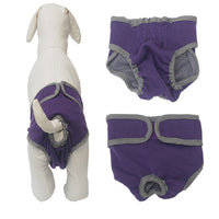 HKM-666195 Fashionable Pet Velcro Menstrual Panties in Pink, Black, Blue, & Purple - Cotton Casual Wear
