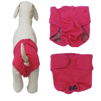 HKM-666195 Fashionable Pet Velcro Menstrual Panties in Pink, Black, Blue, & Purple - Cotton Casual Wear