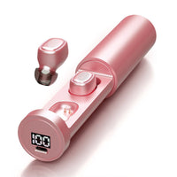 HKM-666259 Wireless Bluetooth Headset with Power Display and Voice Control - F9 Model