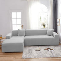 HKM-666579 Elastic Non-Slip Milk Silk Sofa Cover in Solid Colors - Full Coverage for Modular Sofas