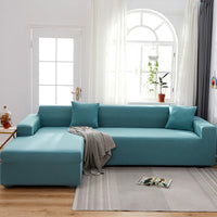 HKM-666579 Elastic Non-Slip Milk Silk Sofa Cover in Solid Colors - Full Coverage for Modular Sofas