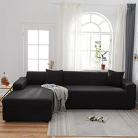 HKM-666579 Elastic Non-Slip Milk Silk Sofa Cover in Solid Colors - Full Coverage for Modular Sofas