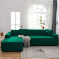 HKM-666579 Elastic Non-Slip Milk Silk Sofa Cover in Solid Colors - Full Coverage for Modular Sofas